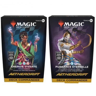 37274-jeux-de-cartes-a-collectionner-magic-the-gathering-deck Deck Commander - Aetherdrift - Lot de 2 différents FR